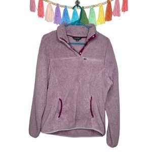 Eddie Bauer Lavender Soft and Cozy Faux Shearling Sherpa Pullover Size Large